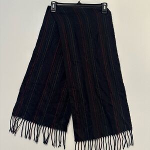 Striped Fringe Scarf